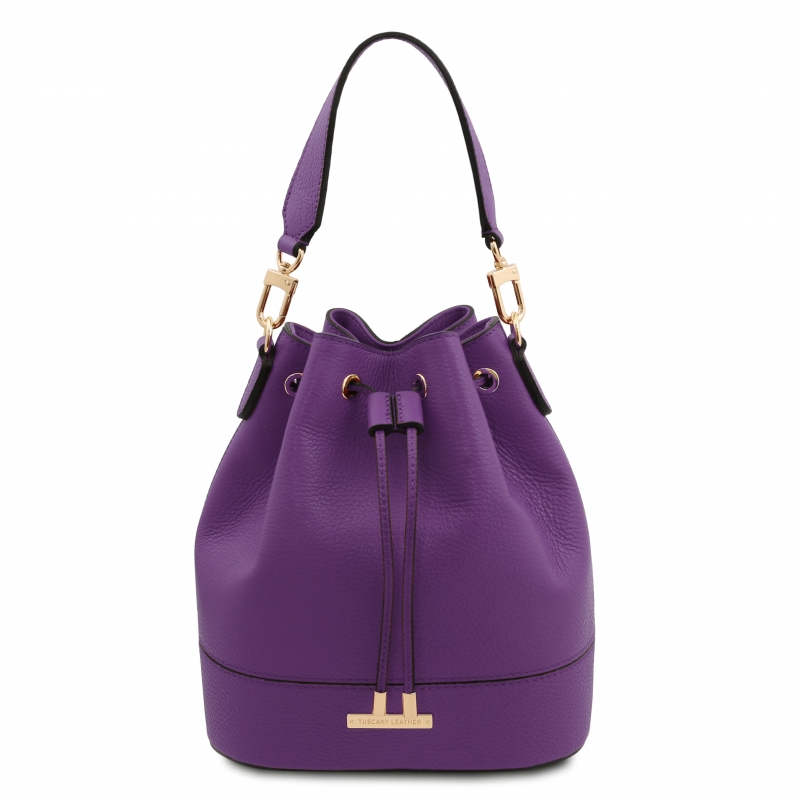 Beuteltasche aus Leder Purple Beuteltasche aus Leder Purple
