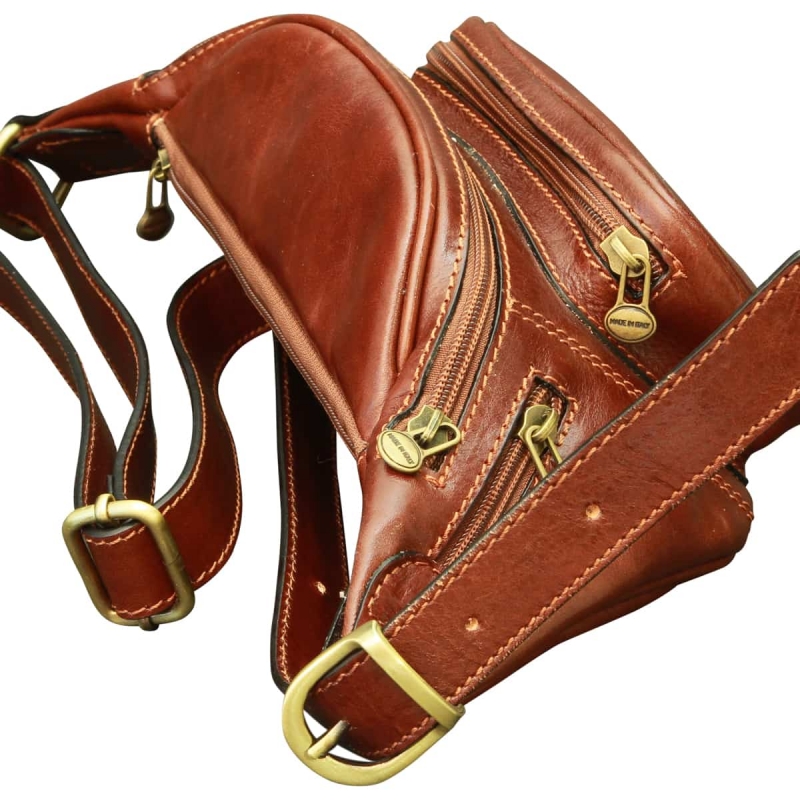 Old Angler Gürteltasche Leder rückseite Old Angler Gürteltasche Leder rückseite