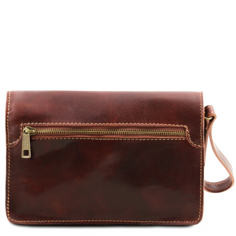 Tuscany Leather Leder Herrentasche Max mit Handschlaufe Rückseite Tuscany Leather Leder Herrentasche Max mit Handschlaufe Rückseite
