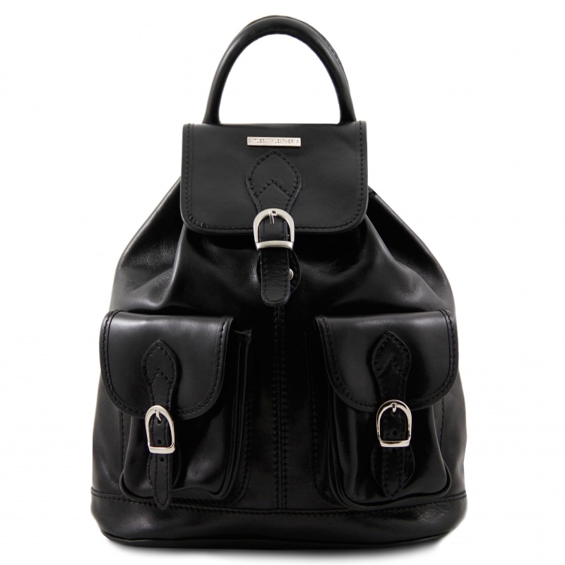 Leder Rucksack Tokyo schwarz Leder Rucksack Tokyo schwarz