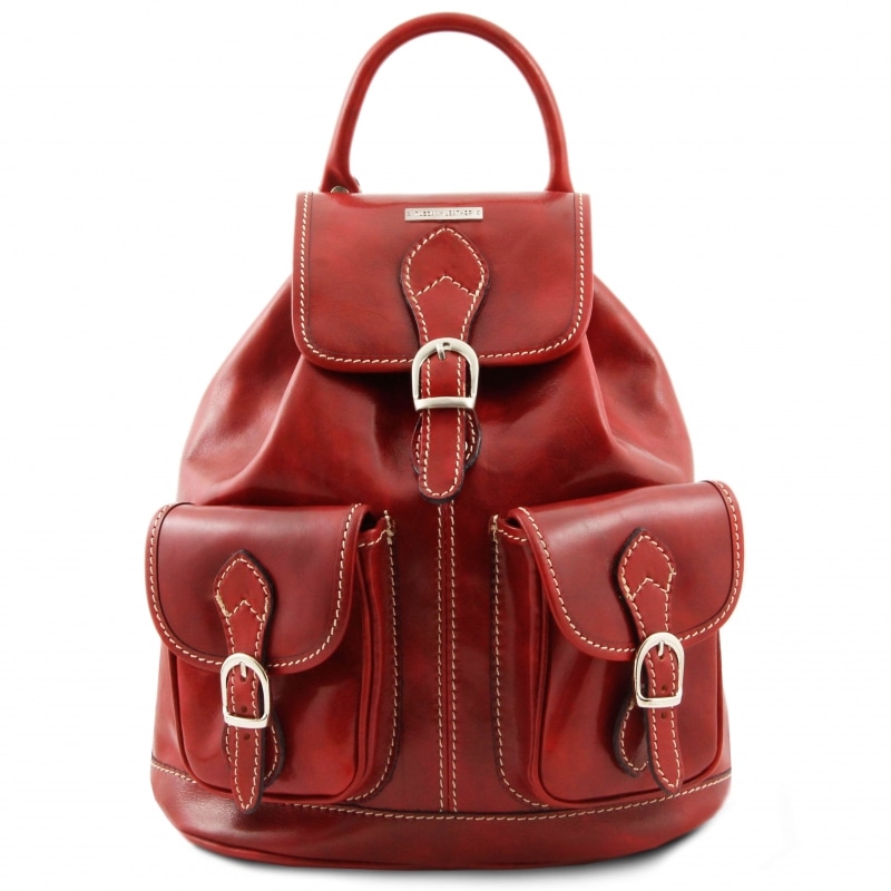 Leder Rucksack Tokyo rot Leder Rucksack Tokyo rot