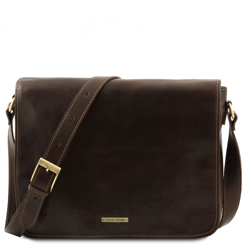 Messenger Umhängetasche gross dunkelbraun Messenger Umhängetasche gross dunkelbraun