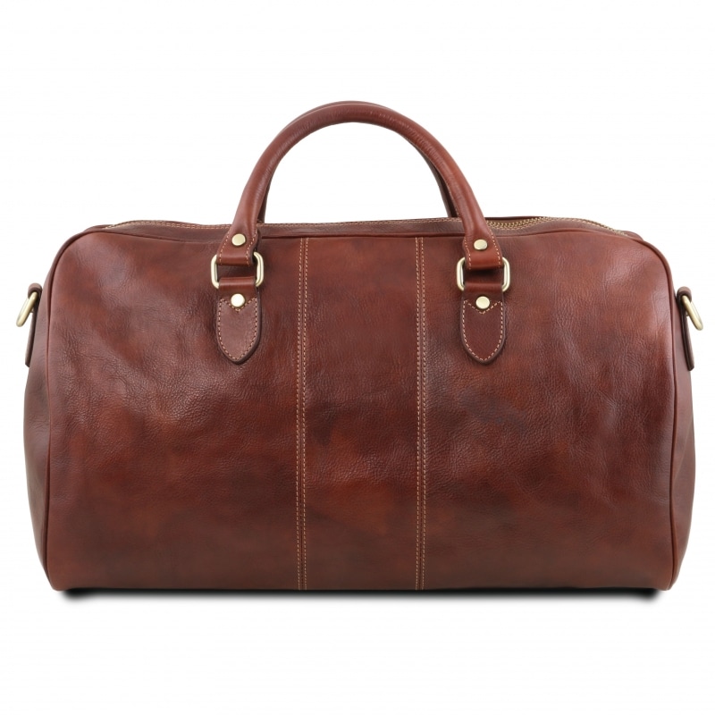 Leder Reisetasche Lisbona gross Rückseite Leder Reisetasche Lisbona gross Rückseite