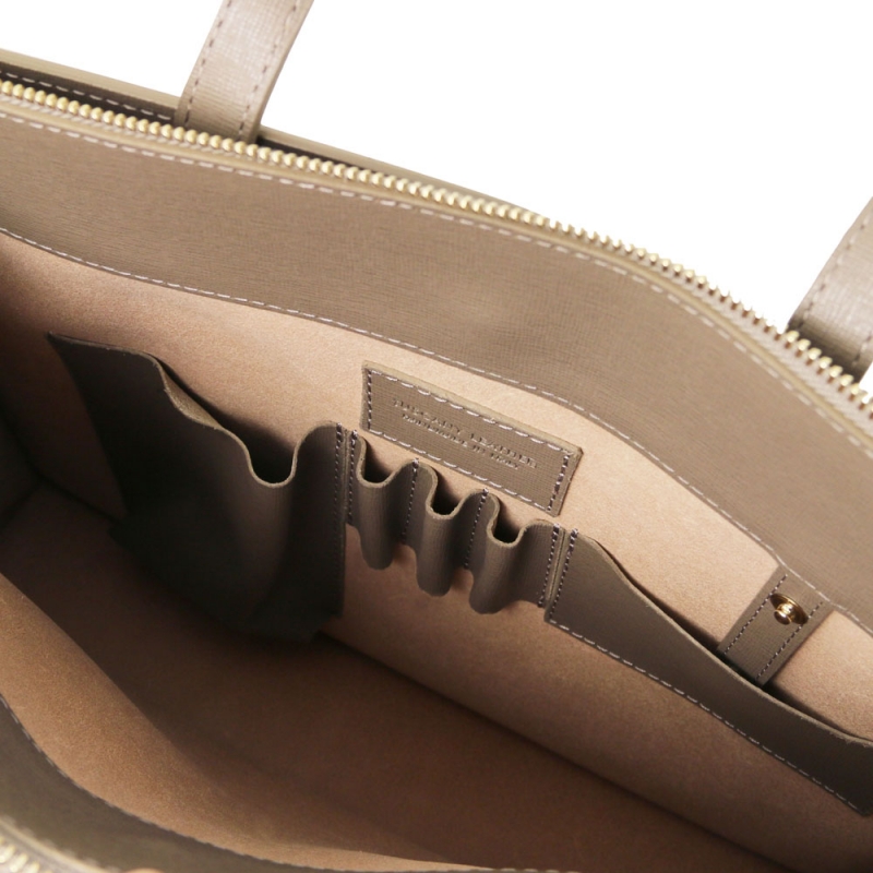 Saffiano-Leder Aktentasche Palermo Interieur Saffiano-Leder Aktentasche Palermo Interieur