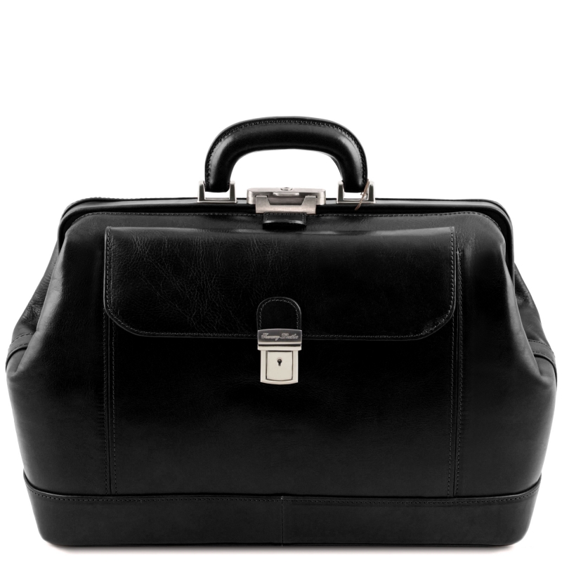 Leder-Doktortasche Leonardo schwarz Leder-Doktortasche Leonardo schwarz
