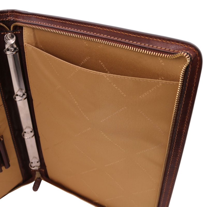 Leder Dokumentenmappe Lucio Detail Leder Dokumentenmappe Lucio Detail