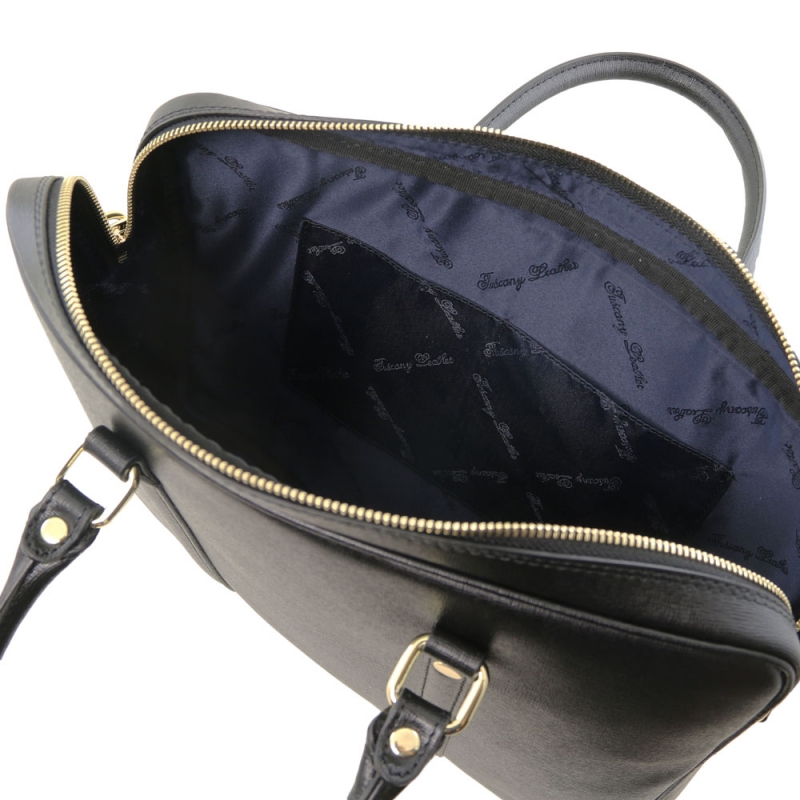 Saffiano-Leder Aktentasche Prato Interieur-1 Saffiano-Leder Aktentasche Prato Interieur-1