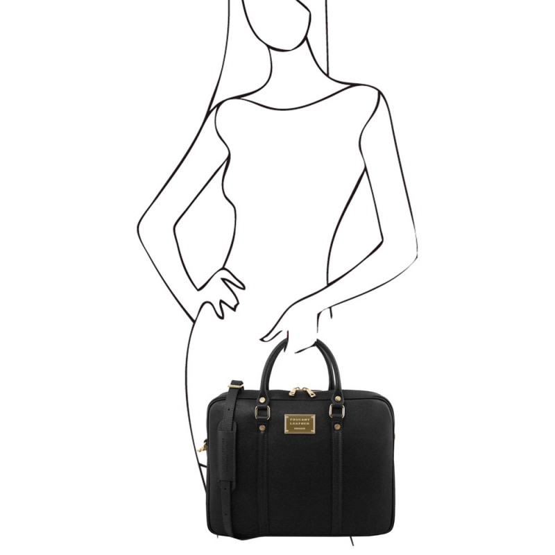 Saffiano-Leder Aktentasche Prato Outfit Saffiano-Leder Aktentasche Prato Outfit
