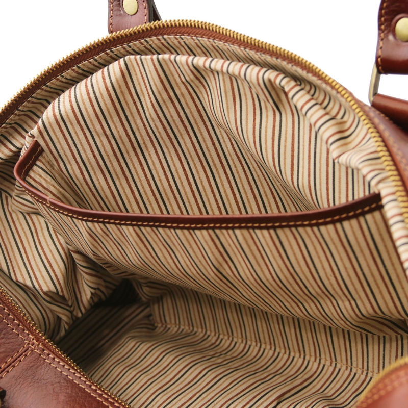 TL Voyager Leder Reisetasche klein interieur-1 TL Voyager Leder Reisetasche klein interieur-1