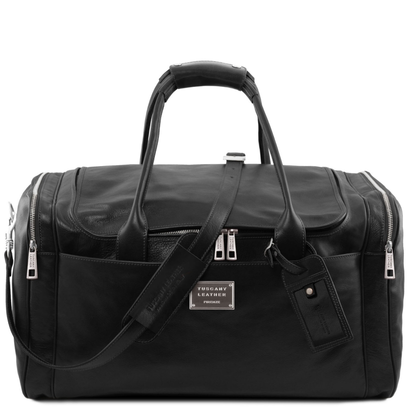 TL Voyager Leder-Reisetasche groß schwarz TL Voyager Leder-Reisetasche groß schwarz