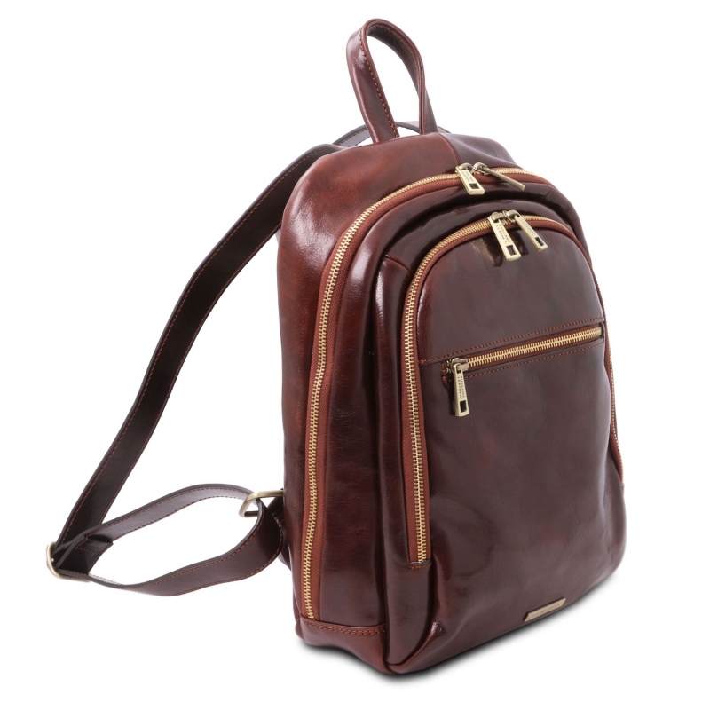 Tuscany Leather Leder-Rucksack Perth seitenansicht Tuscany Leather Leder-Rucksack Perth seitenansicht