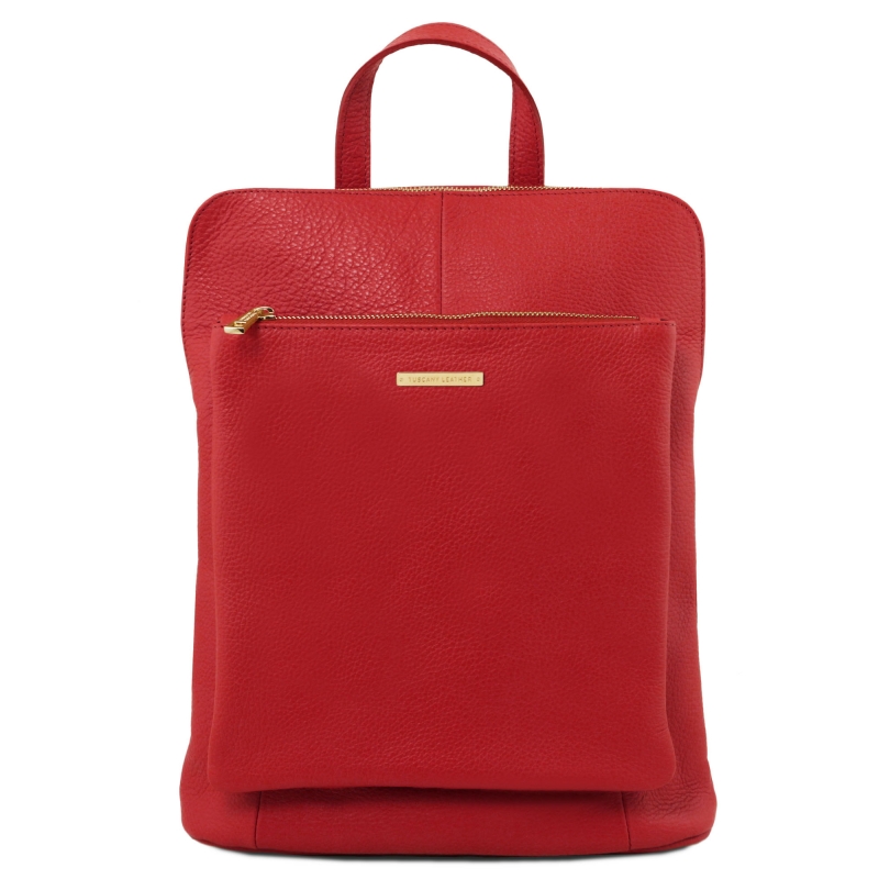Leder-Rucksack TL141682_Rot Leder-Rucksack TL141682_Rot