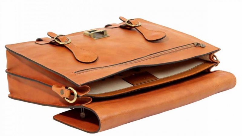 Old Angler Aktentasche Leder interieur-1 Old Angler Aktentasche Leder interieur-1