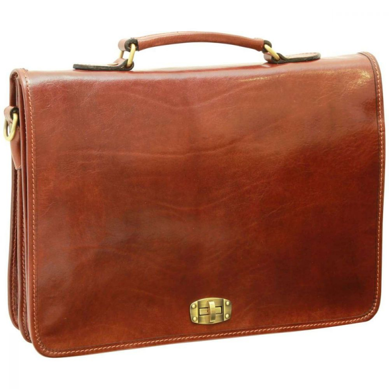 Old Angler Messenger-Aktentasche Leder braun Old Angler Messenger-Aktentasche Leder braun
