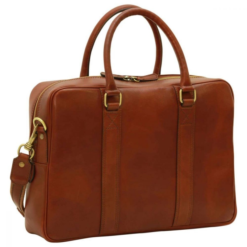 Old Angler Leder-Laptoptasche Florentiner braun Old Angler Leder-Laptoptasche Florentiner braun