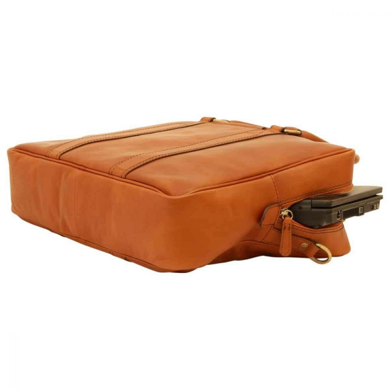 Old Angler Leder-Laptoptasche Florentiner liegend Old Angler Leder-Laptoptasche Florentiner liegend