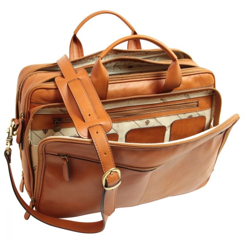 Old Angler Leder-Laptoptasche "Exclusiva" colonial interieur Old Angler Leder-Laptoptasche "Exclusiva" colonial interieur
