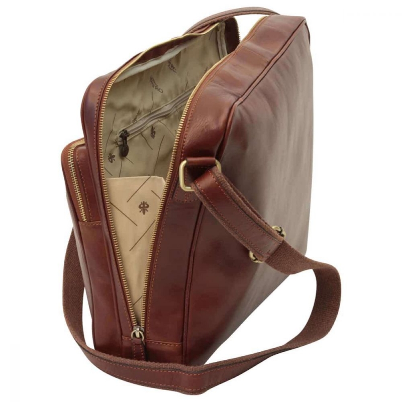 Old Angler Leder-Laptoptasche interieur-1 Old Angler Leder-Laptoptasche interieur-1
