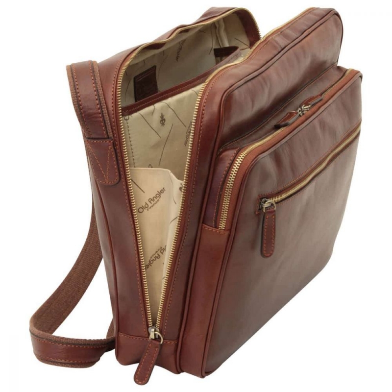 Old Angler Leder-Laptoptasche interieur Old Angler Leder-Laptoptasche interieur
