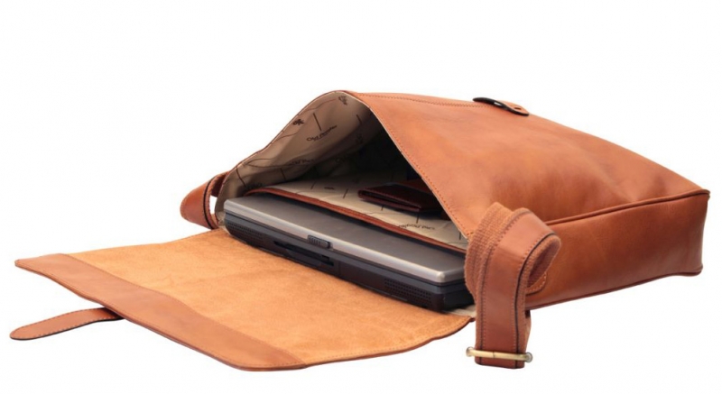 Old Angler Messenger-Bag mit Laptopfach interieur-1 Old Angler Messenger-Bag mit Laptopfach interieur-1
