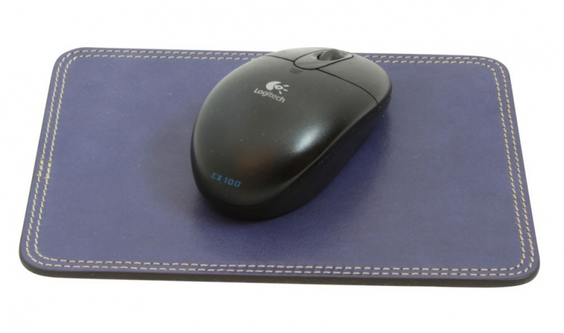 Old Angler Leder-Mauspad blau Old Angler Leder-Mauspad blau