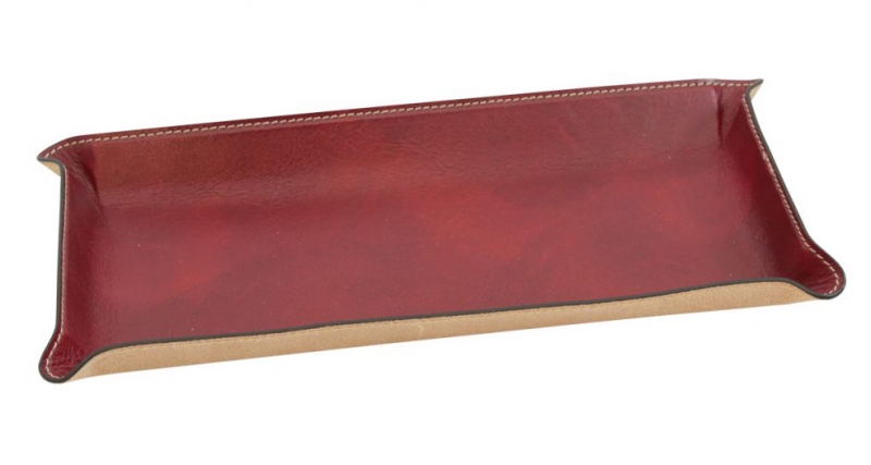 Old Angler Stiftablage aus Leder rot Old Angler Stiftablage aus Leder rot