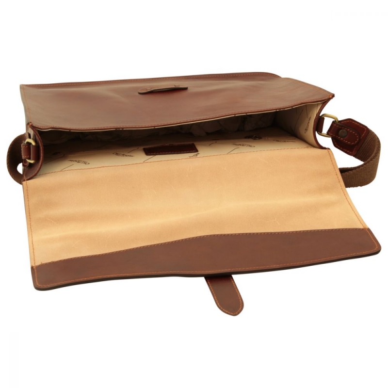 Old Angler Leder Umhängetasche 4115 Interieur-1 Old Angler Leder Umhängetasche 4115 Interieur-1