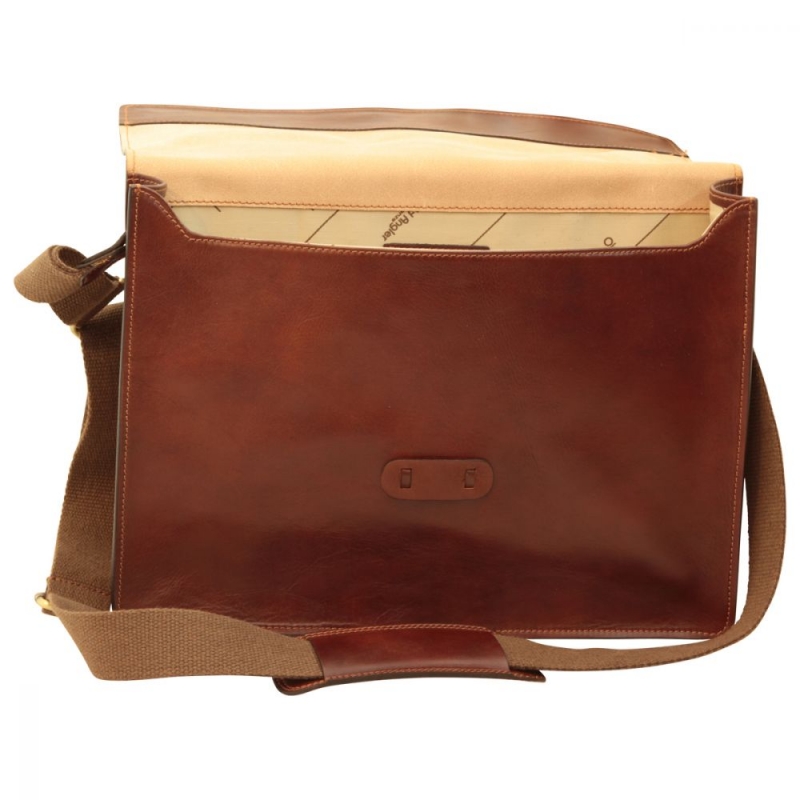 Old Angler Leder Umhängetasche 4115 Interieur Old Angler Leder Umhängetasche 4115 Interieur
