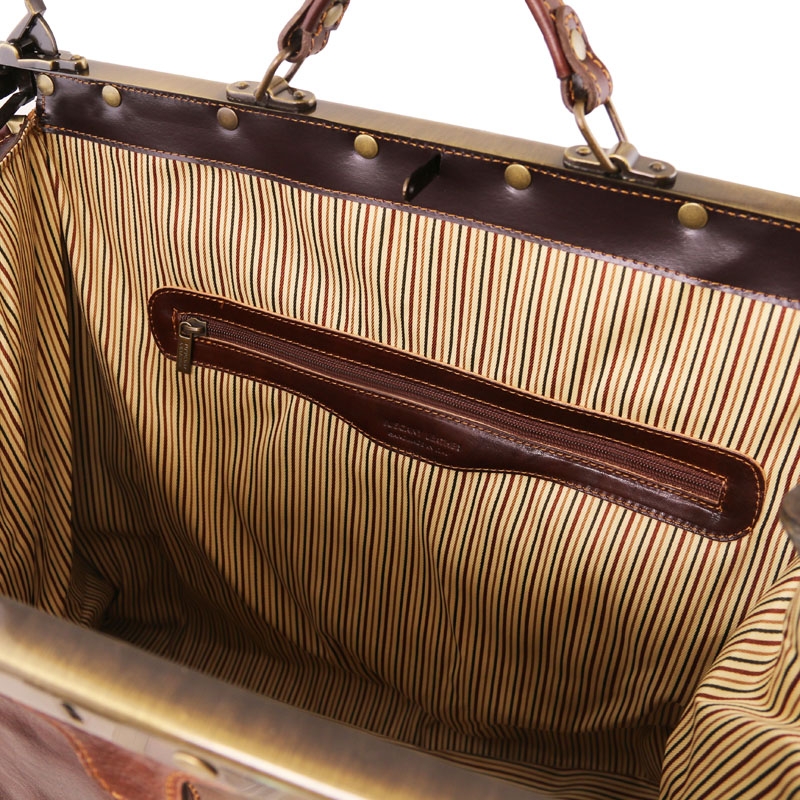 Leder Reisetasche Maulbügel Madrid groß Innen Leder Reisetasche Maulbügel Madrid groß Innen