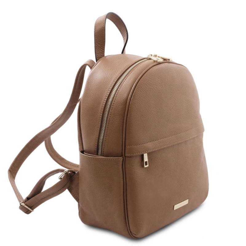 Tuscany Leather TL Bag Mini-Rucksack Leder Seitenansicht Tuscany Leather TL Bag Mini-Rucksack Leder Seitenansicht