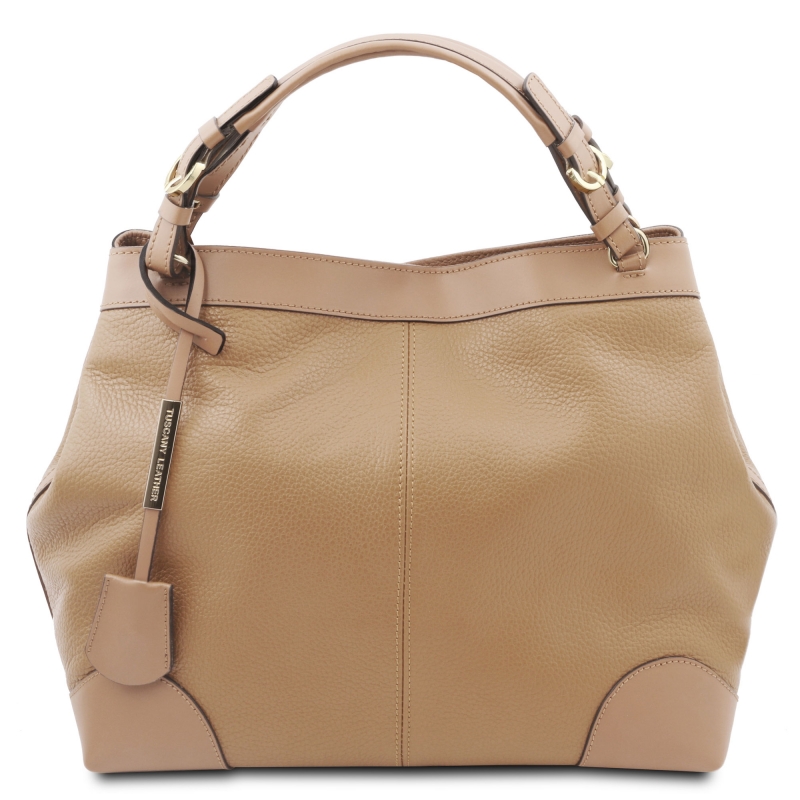 Shopper aus Leder Ambrosia Champagner Shopper aus Leder Ambrosia Champagner