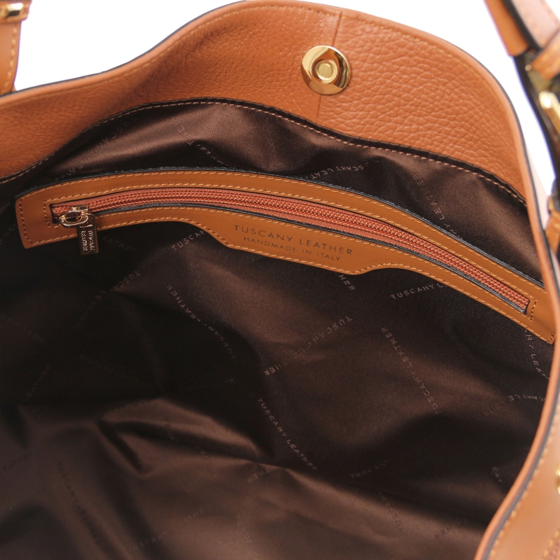 Shopper aus Leder Ambrosia Interieur-1 Shopper aus Leder Ambrosia Interieur-1