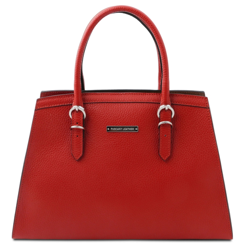 TL Bag Leder-Handtasche TL142147 Rot- TL Bag Leder-Handtasche TL142147 Rot-