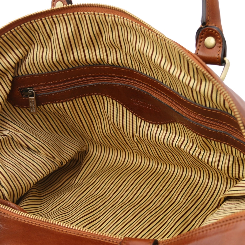TL Voyager Leder-Weekender klein Interieur TL Voyager Leder-Weekender klein Interieur