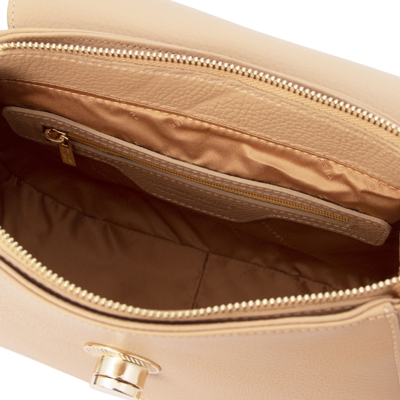 Schultertasche Fresia champagner Interieur Schultertasche Fresia champagner Interieur