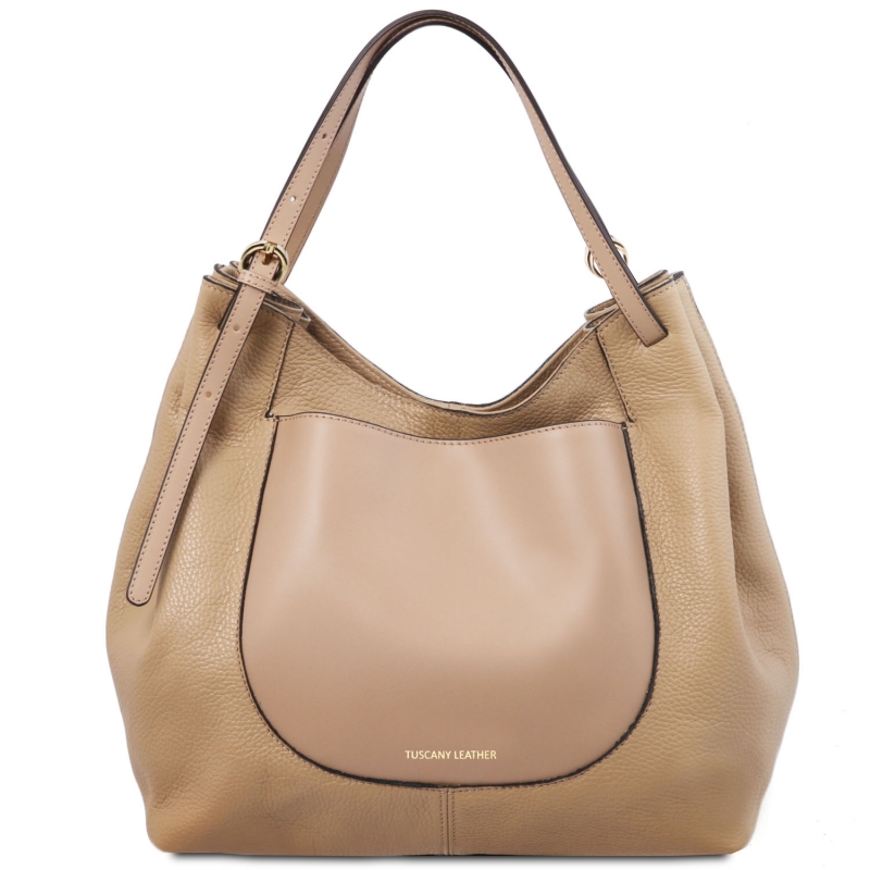Tuscany Leather Shopping Bag Champagner Tuscany Leather Shopping Bag Champagner