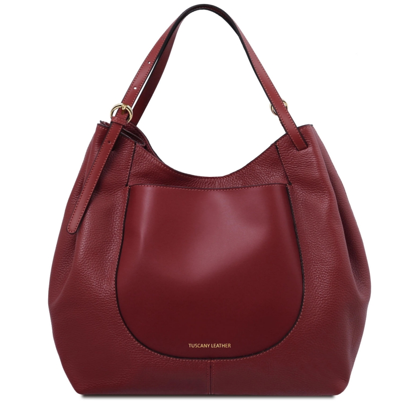 Tuscany Leather Shopping Bag Rot Tuscany Leather Shopping Bag Rot