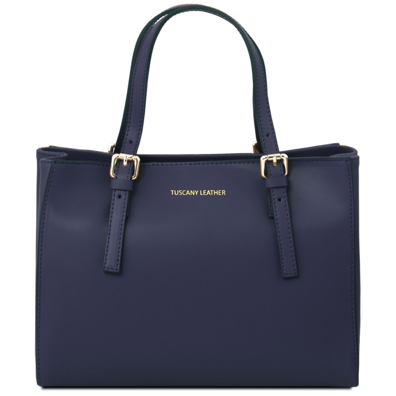 Tuscany Leather Handtasche Aura Leder Dunkelblau Tuscany Leather Handtasche Aura Leder Dunkelblau