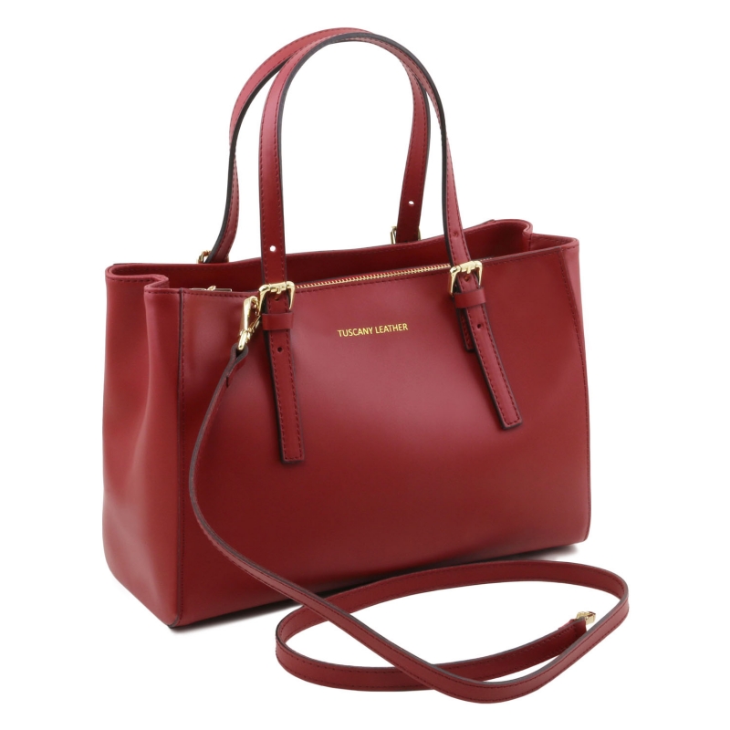 Tuscany Leather Handtasche Aura Seitenansicht Tuscany Leather Handtasche Aura Seitenansicht