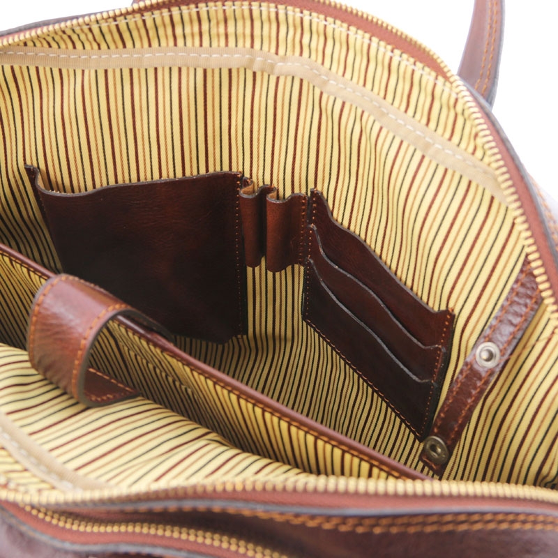 Leder Laptoptasche-Aktentasche Urbino Interieur Leder Laptoptasche-Aktentasche Urbino Interieur