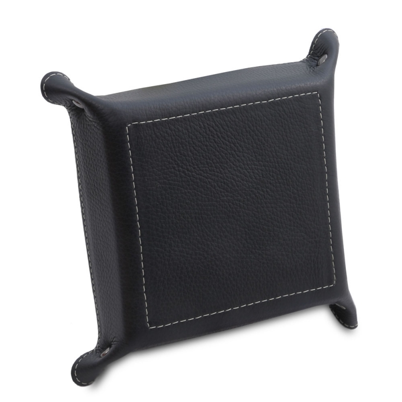 Tuscany Leather Lederschale Schwarz Rückseite Tuscany Leather Lederschale Schwarz Rückseite