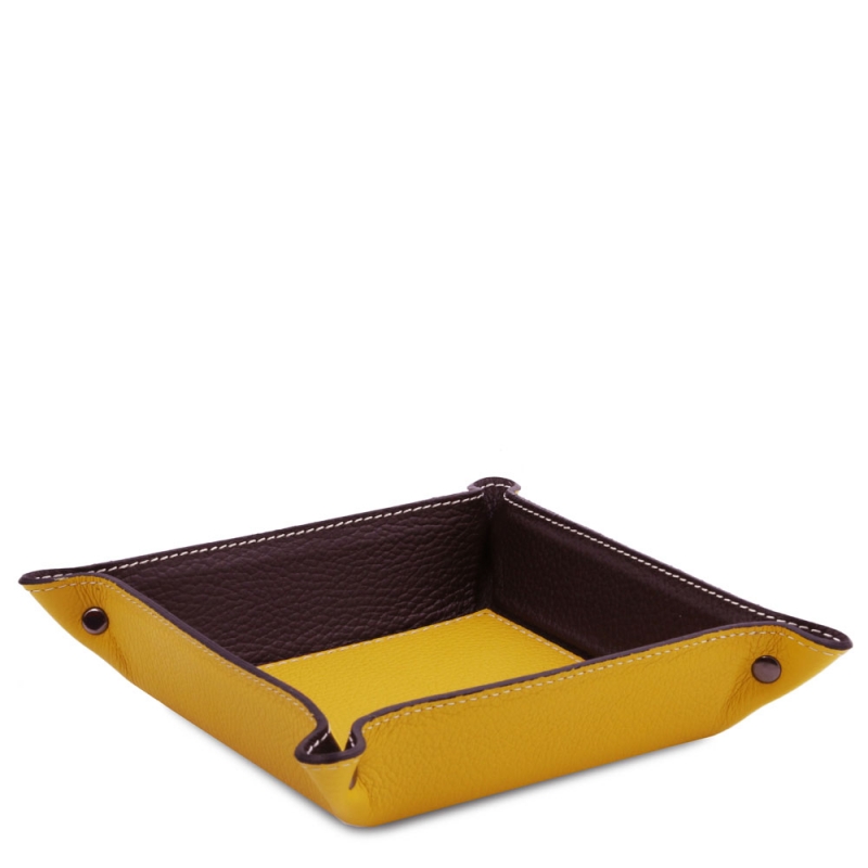 Tuscany Leather Lederschale Gelb Tuscany Leather Lederschale Gelb