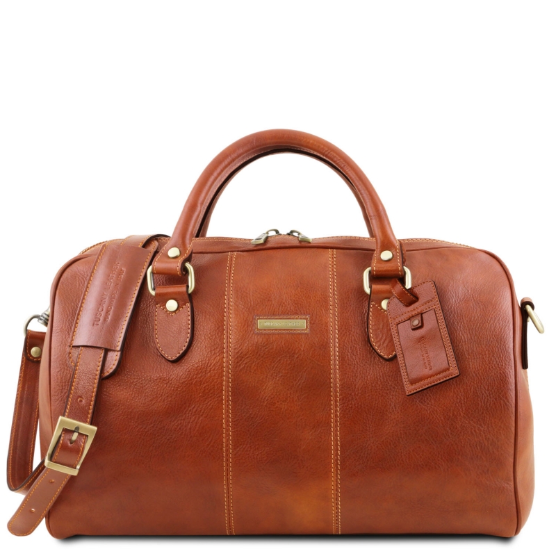 Leder Reisetasche Lisbona -klein-Honig Leder Reisetasche Lisbona -klein-Honig