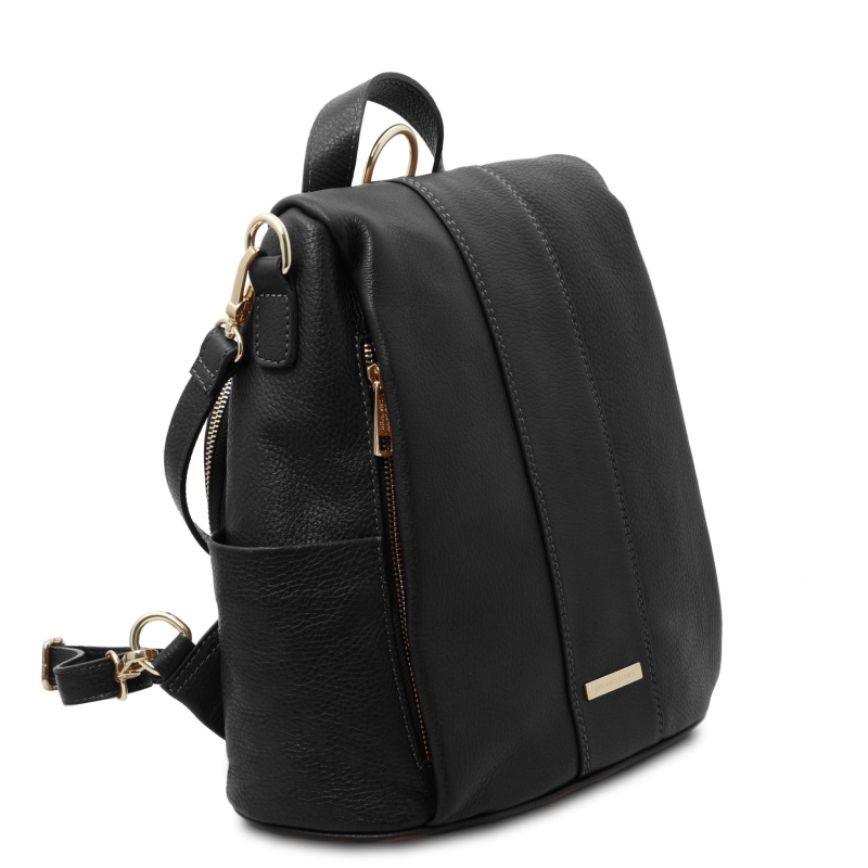 Tuscany-Leather_Rucksack_Schwarz_TL142138_Seitenansicht Tuscany-Leather_Rucksack_Schwarz_TL142138_Seitenansicht