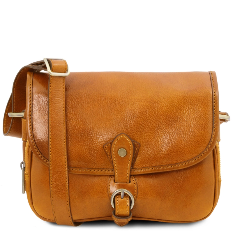 Tuscany Leather Schultertasche Leder gelb Alessia