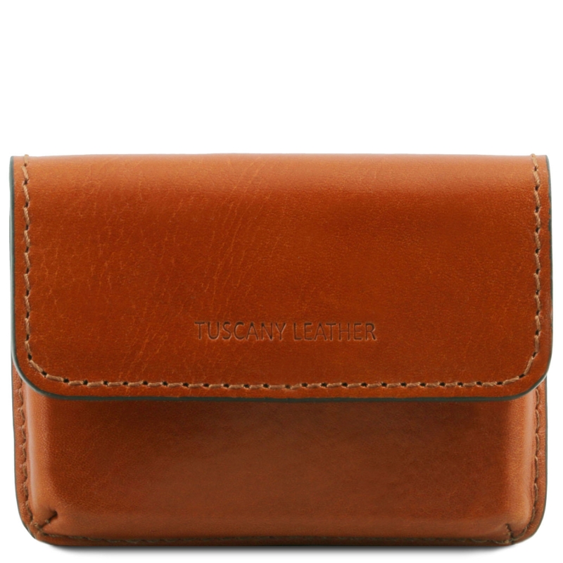 Visitenkarten-Etui aus Leder honig Visitenkarten-Etui aus Leder honig