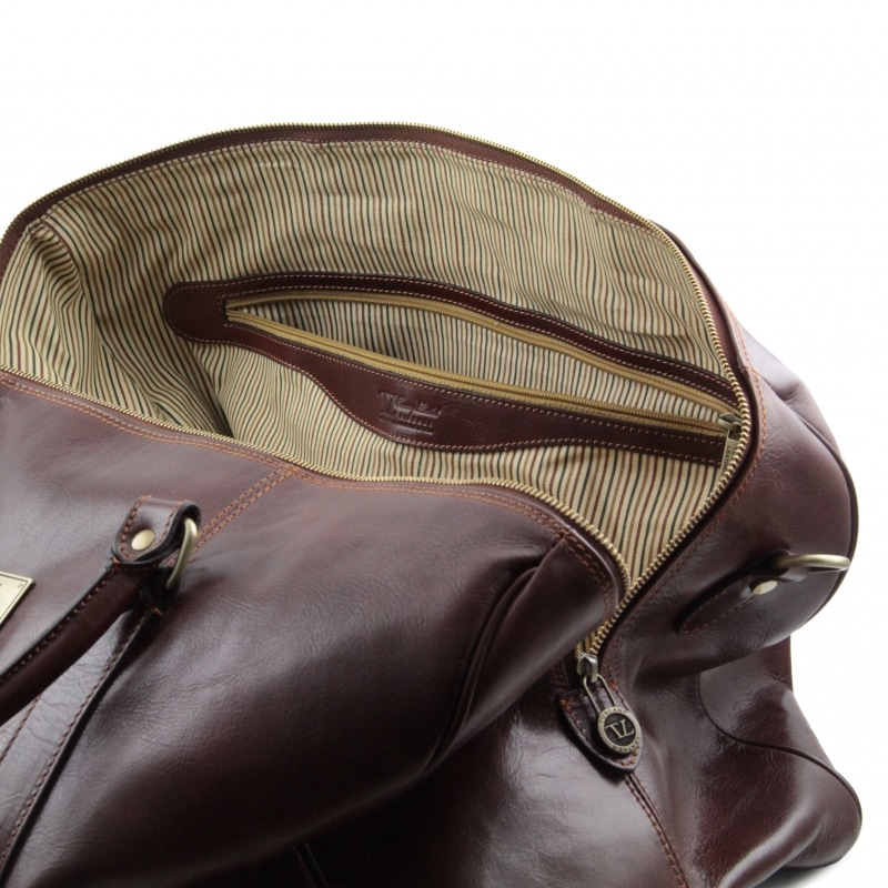 Exklusive TL Voyager Leder Reisetasche gross Interieur Exklusive TL Voyager Leder Reisetasche gross Interieur