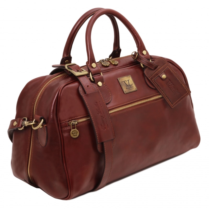 TL Voyager Reisetasche halbrund klein Seitenansicht TL Voyager Reisetasche halbrund klein Seitenansicht