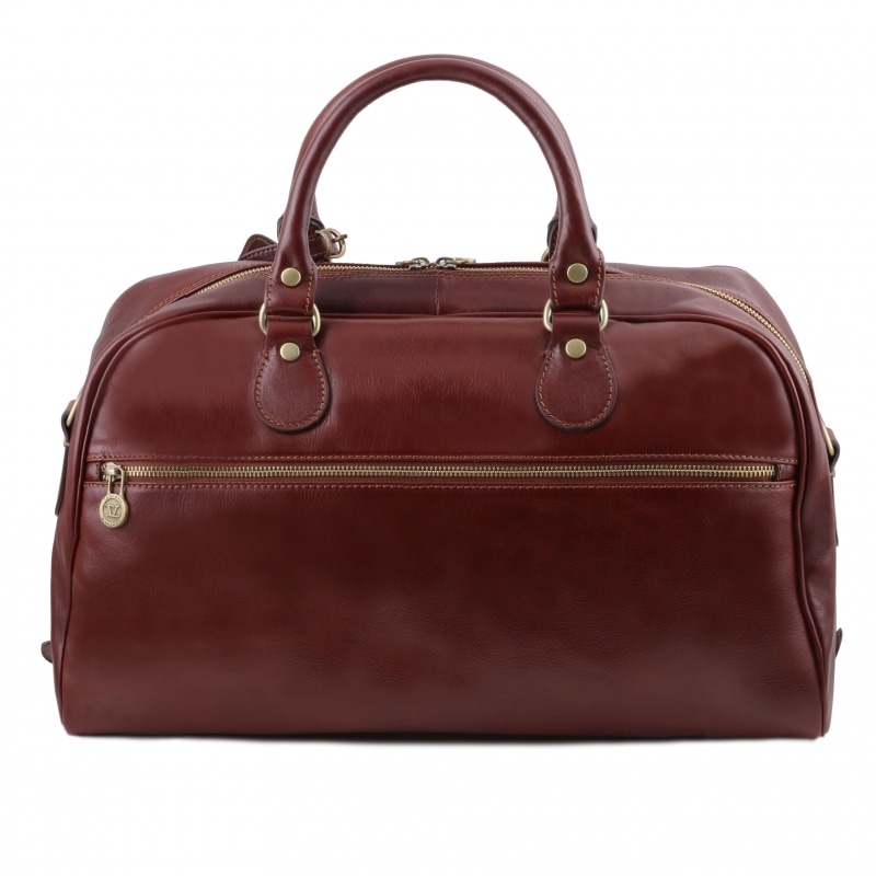 TL Voyager Reisetasche halbrund klein Rückseite TL Voyager Reisetasche halbrund klein Rückseite