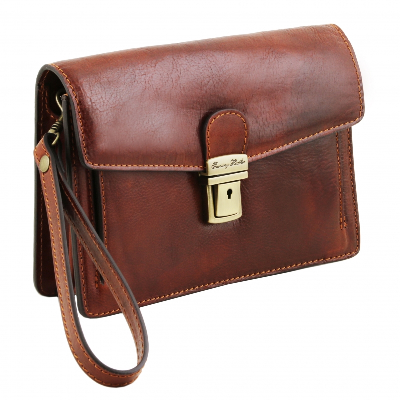 Leder Herrentasche Tommy seitenansicht Leder Herrentasche Tommy seitenansicht